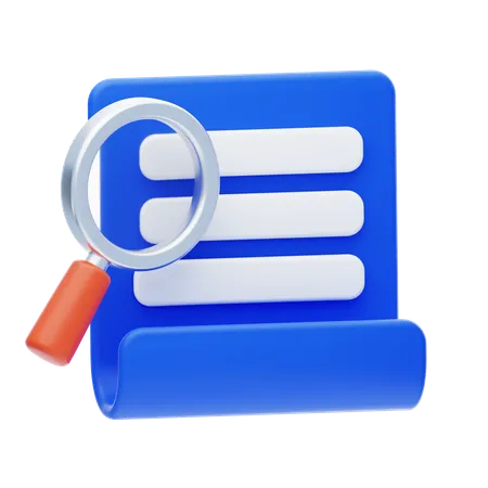Data Search  3D Icon