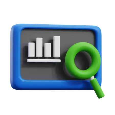 Data Search  3D Icon