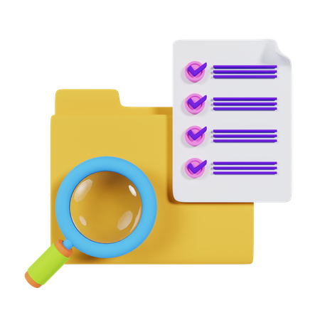 Data Search  3D Icon