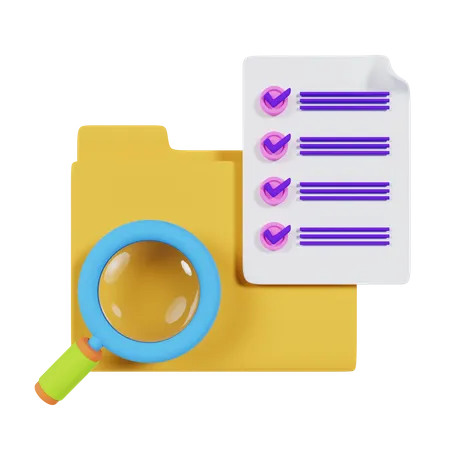 Data Search  3D Icon