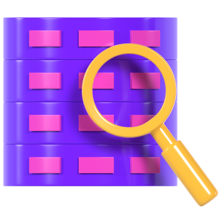 Data Search  3D Illustration