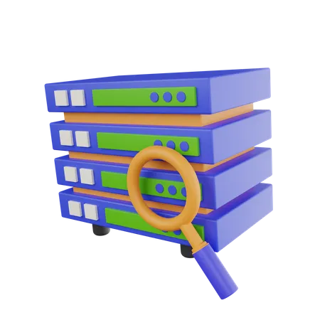 Data Searching  3D Icon