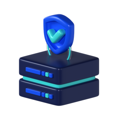 Data Secured  3D Icon