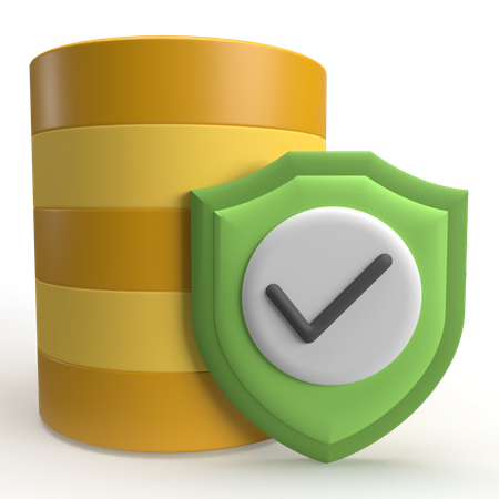 데이터 보안  3D Icon