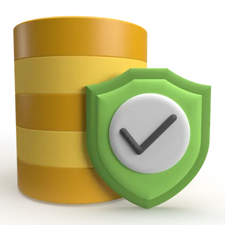 데이터 보안  3D Icon