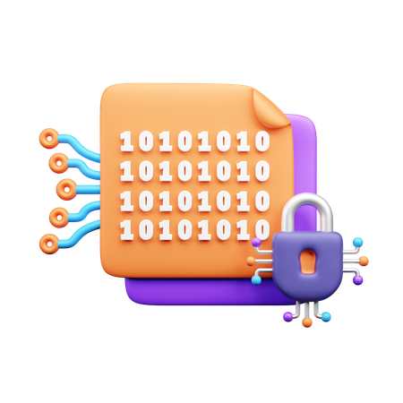 Data security  3D Icon