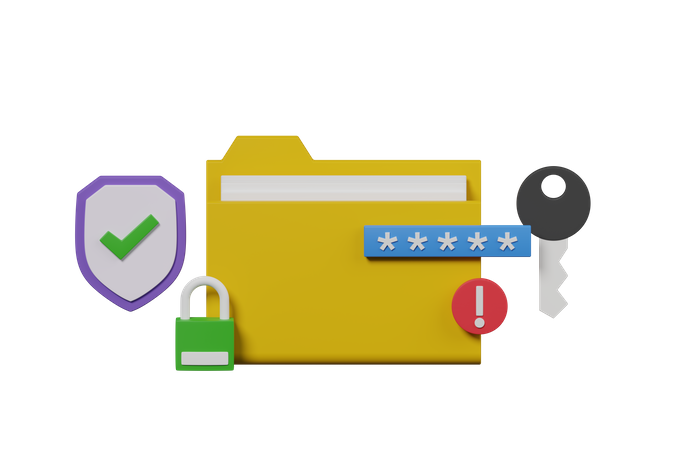 Data Security 3D Icon