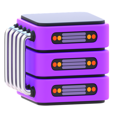 データサーバー  3D Icon