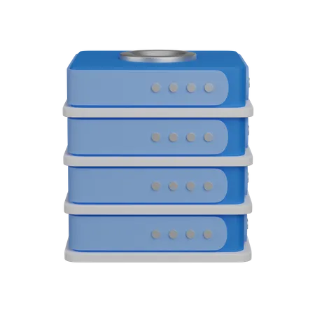 Data server  3D Icon