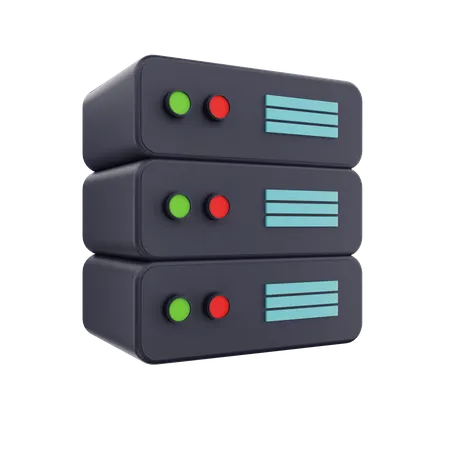 3 D Render Data Server Illustration 3D Icon