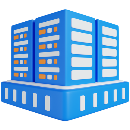 Data Servers  3D Icon