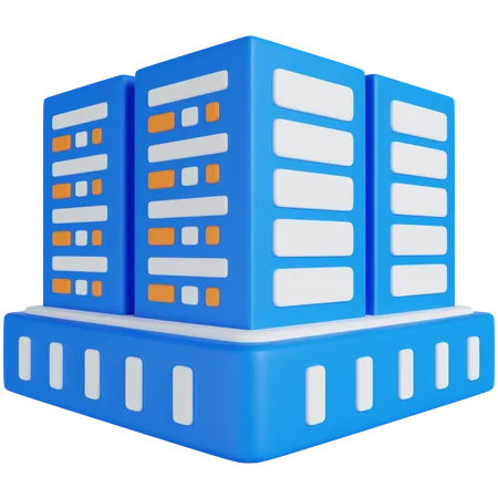 Data Servers  3D Icon