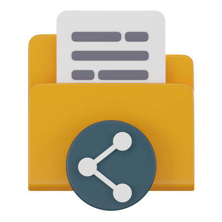 Data Sharing  3D Icon