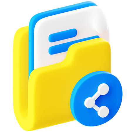 Data Sharing  3D Icon