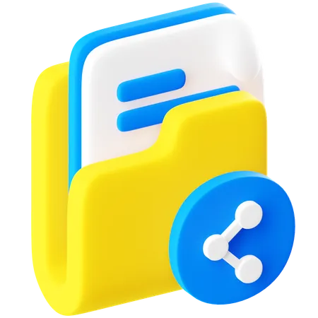 Data Sharing  3D Icon