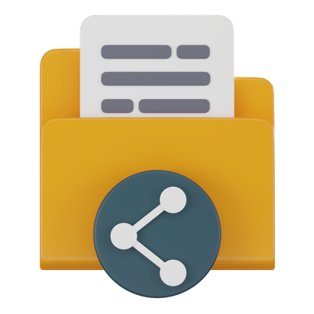Data Sharing  3D Icon
