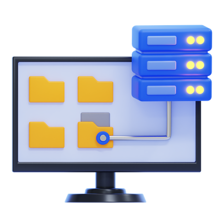 Data Storage  3D Icon