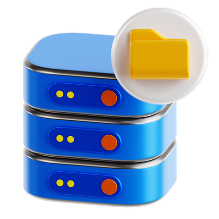 Data Storage  3D Icon