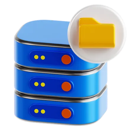 Data Storage  3D Icon