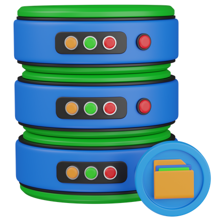 Data Storage  3D Icon