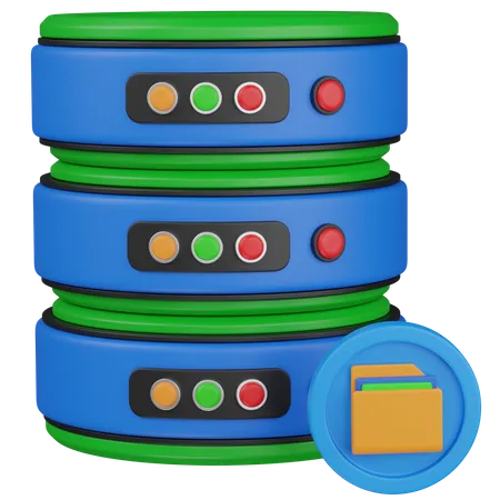 Data Storage  3D Icon