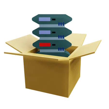 Data Storage  3D Icon