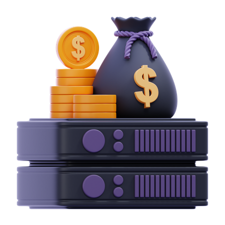 Data Storage  3D Icon