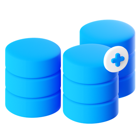 Data Storage  3D Icon