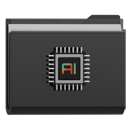 Data Storage Folder  3D Icon