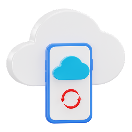 データ同期  3D Icon