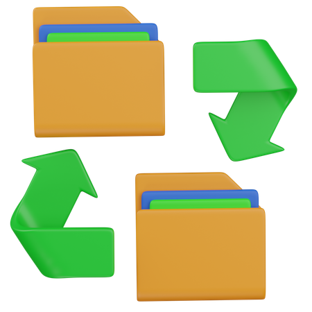 Data sync  3D Icon