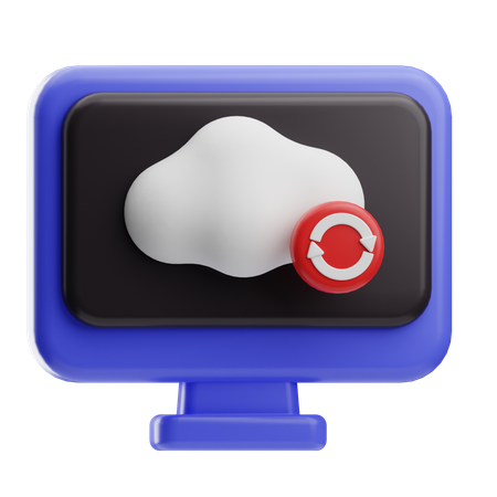 Data Synchronization  3D Icon