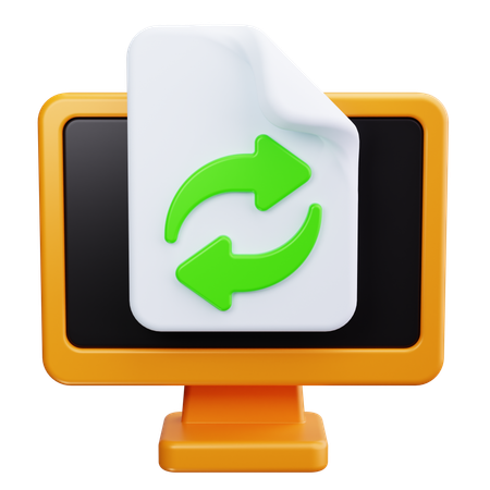 Data Transfer  3D Icon