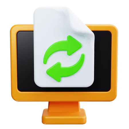 Data Transfer  3D Icon