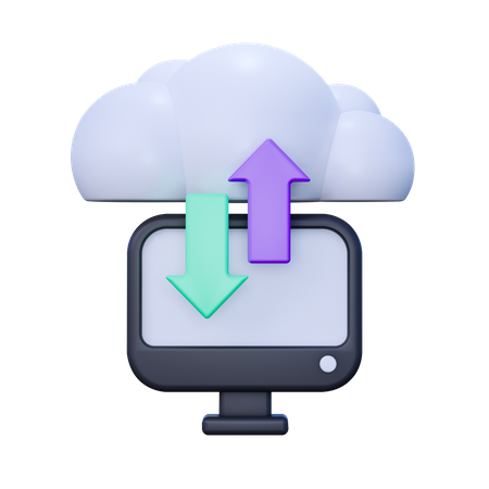 Data Transfer  3D Icon