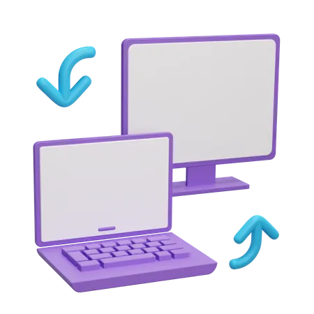 Data Transfer  3D Icon