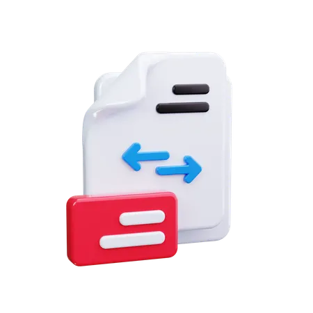 Data Transfer  3D Icon