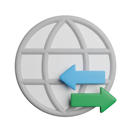 Data Transfer  3D Icon