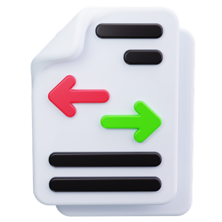 Data Transfer  3D Icon