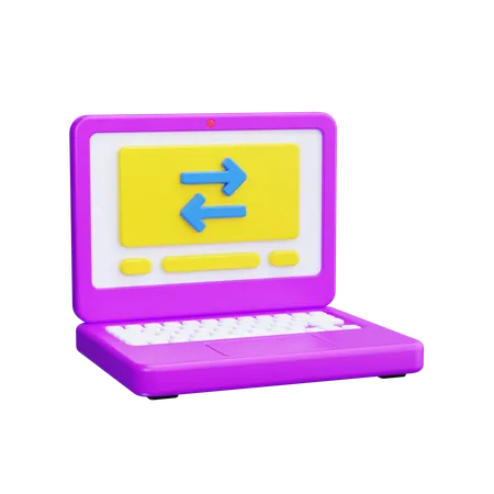 Data transfer  3D Icon