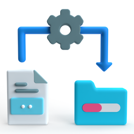 Data Transfer  3D Icon