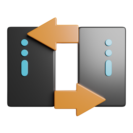 Data Transfer  3D Icon