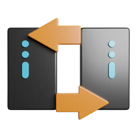 Data Transfer  3D Icon