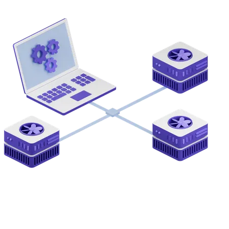 Data Transfer  3D Icon