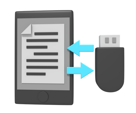 Data Transfer  3D Icon