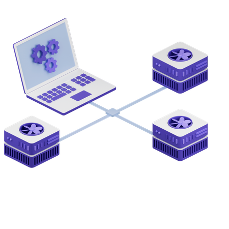 Data Transfer  3D Icon