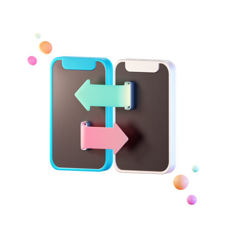 Data Transfer  3D Illustration