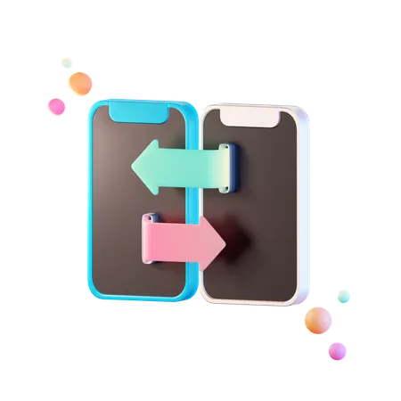 Data Transfer  3D Illustration