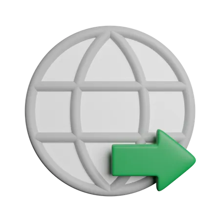 Data Transfer Network 3D Icon