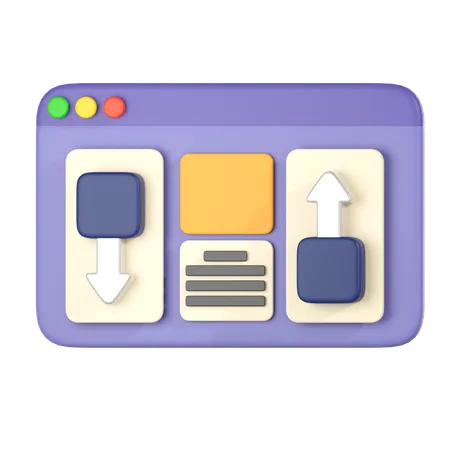 Data Transfer Page  3D Icon